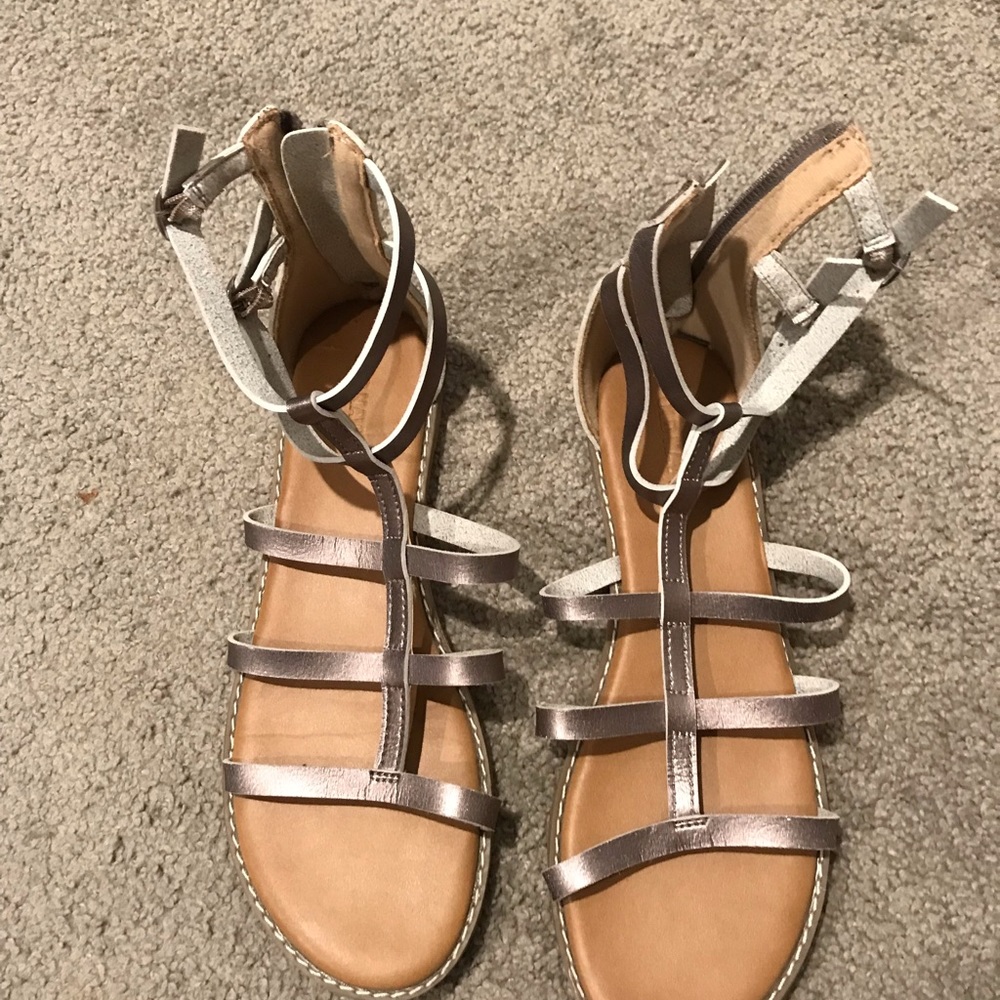 Silver sandals